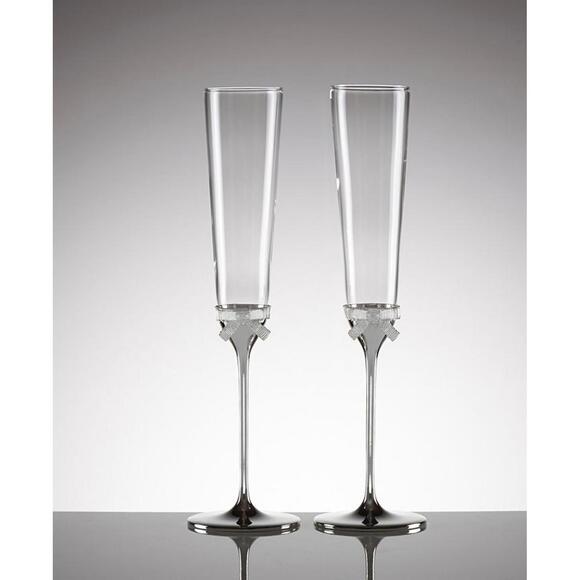 Kate Spade new york Set of 2 Grace Avenue Toasting Flutes - NEW IN BOX - Picture 5 of 9